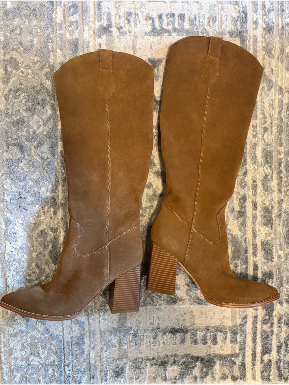 Nine West Bromwel Women's Pointy Toe Block Heel Dress Boots